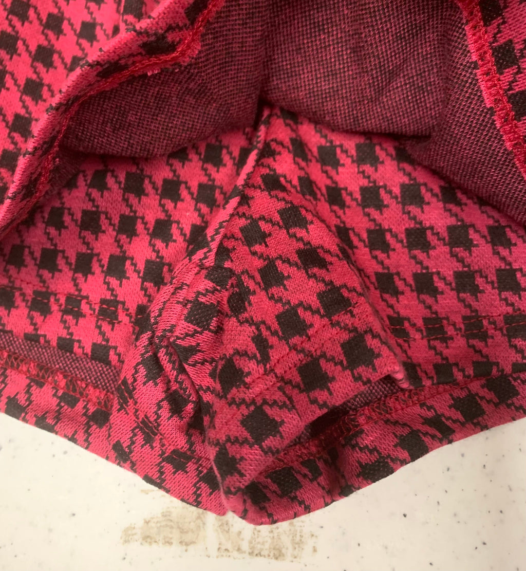 Houndstooth Patterned Skort