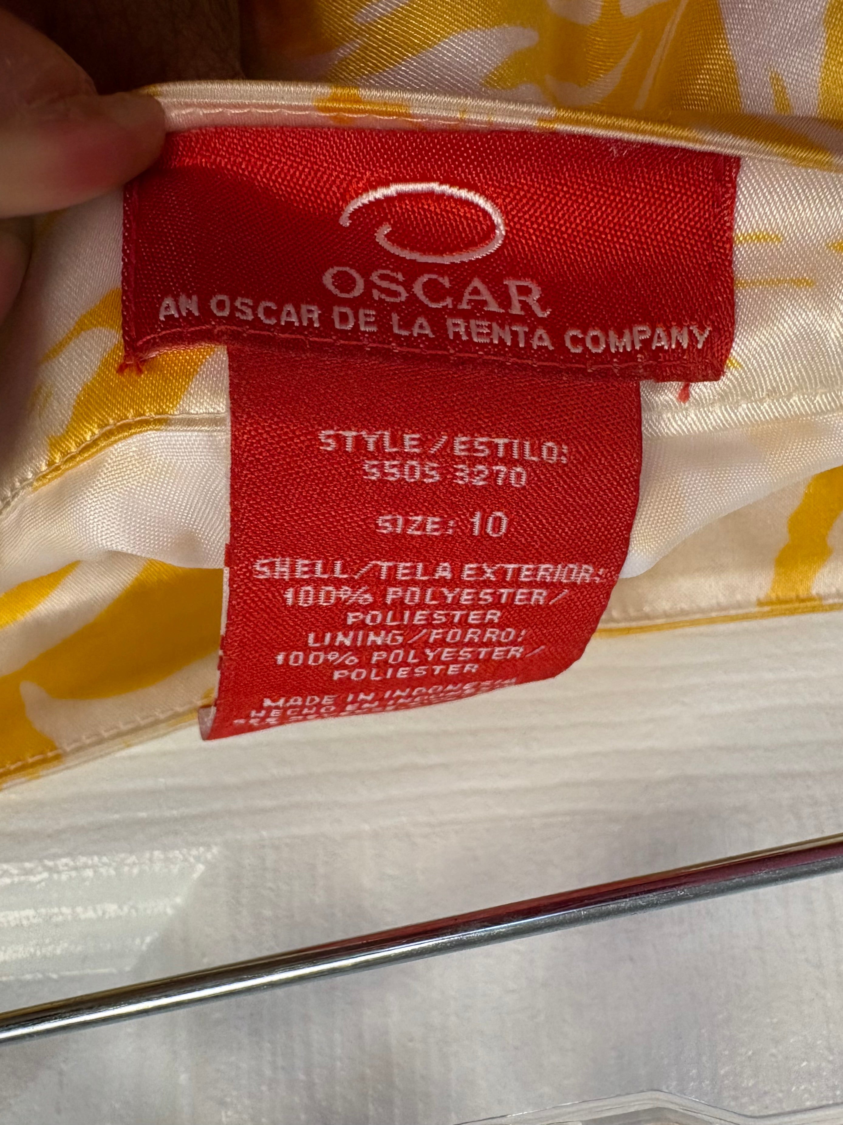 Vintage Oscar De La Renta Floral Patterned Skirt
