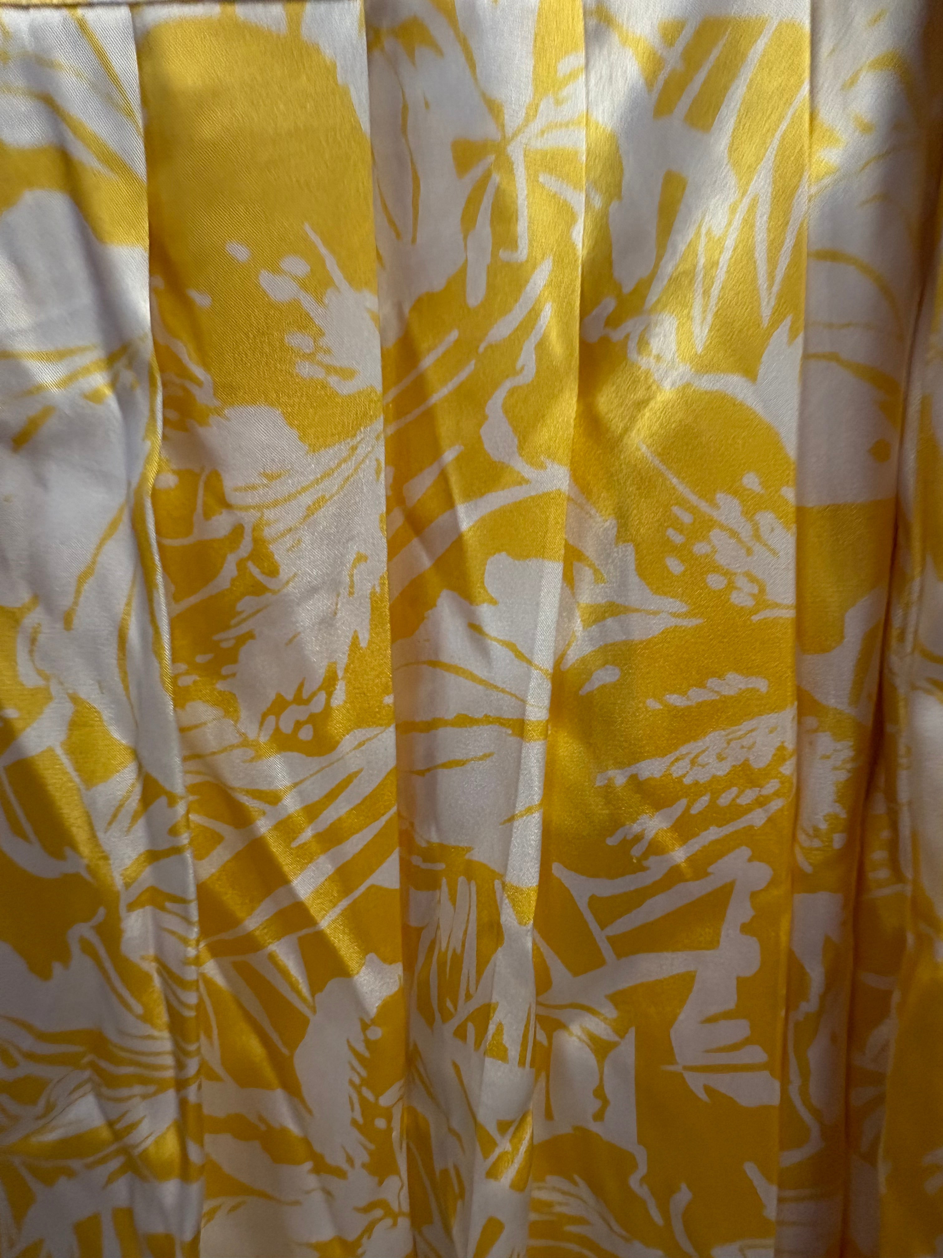 Vintage Oscar De La Renta Floral Patterned Skirt