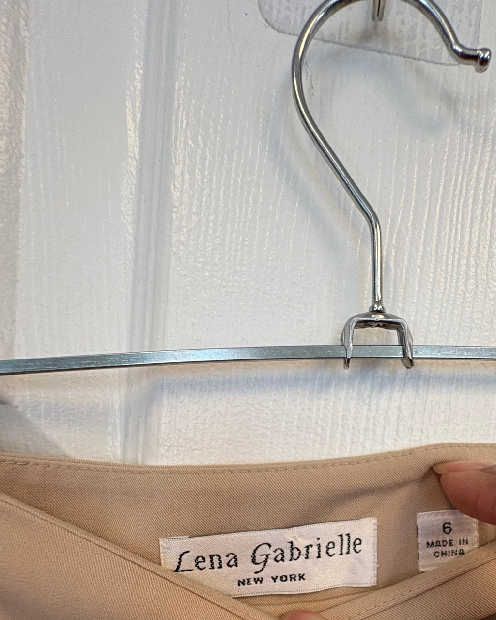 Tan A-Line Skirt