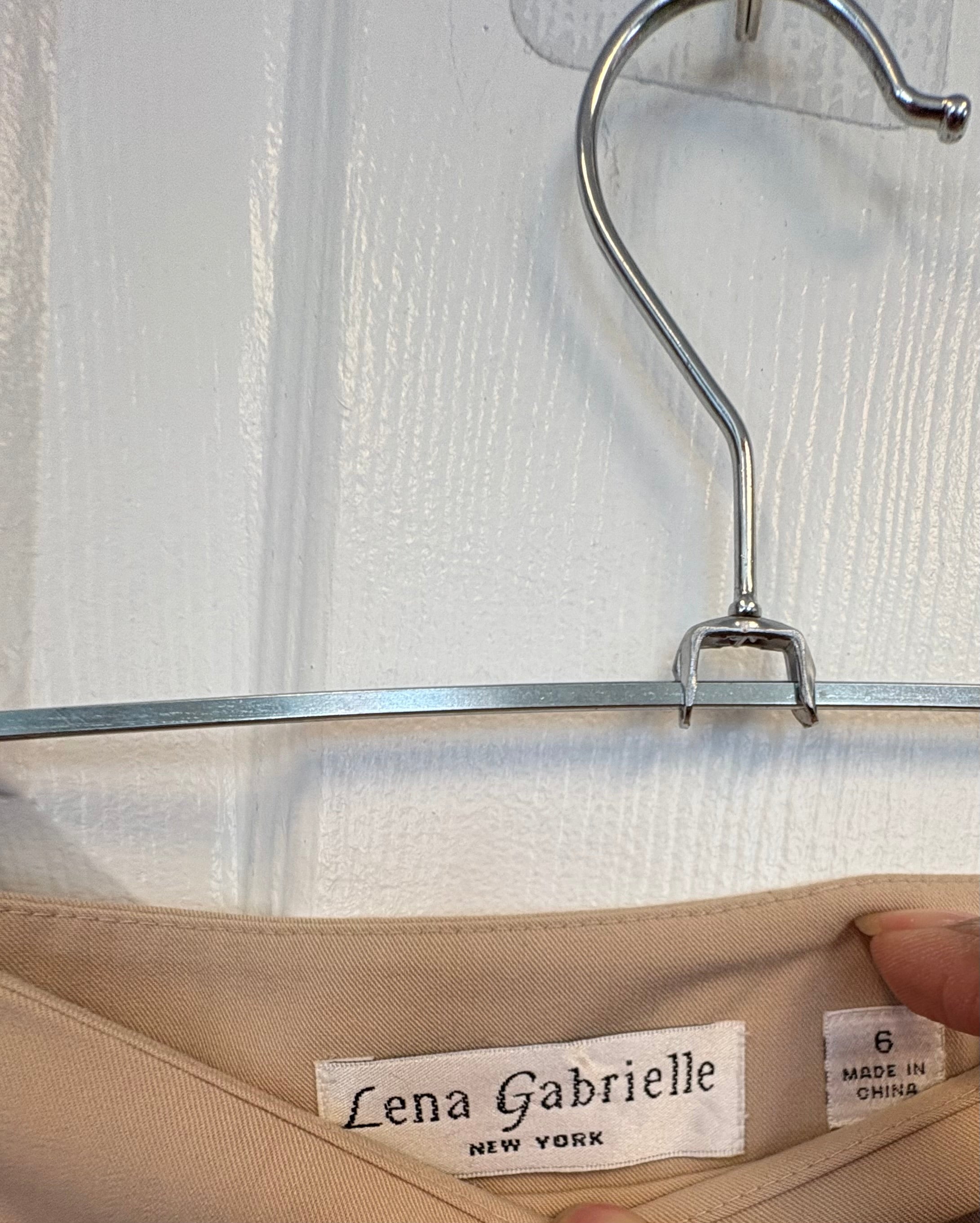 Tan A-Line Skirt
